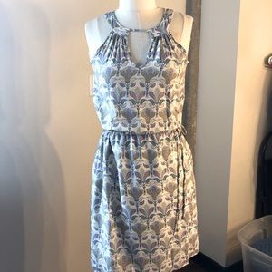 Summer lined halter dress.